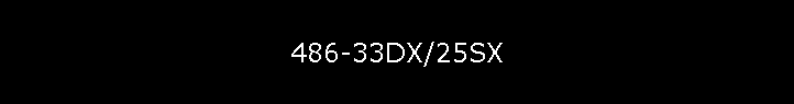 486-33DX/25SX