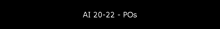 AI 20-22 - POs