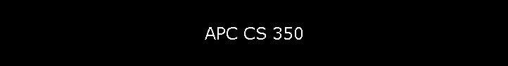 APC CS 350