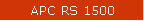 APC RS 1500