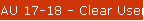 AU 17-18 - Clear User