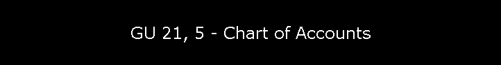 GU 21, 5 - Chart of Accounts
