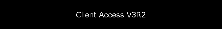 Client Access V3R2