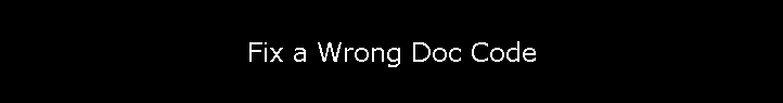 Fix a Wrong Doc Code