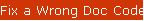 Fix a Wrong Doc Code
