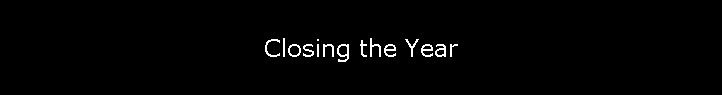 Closing the Year