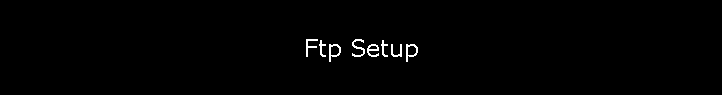 Ftp Setup