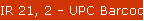 IR 21, 2 - UPC Barcode