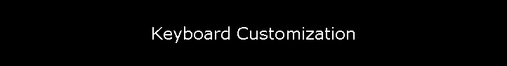Keyboard Customization