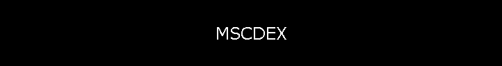 MSCDEX