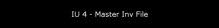 IU 4 - Master Inv File