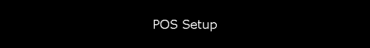 POS Setup