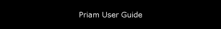 Priam User Guide