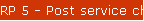 RP 5 - Post service charges
