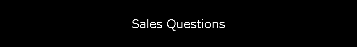 Sales Questions