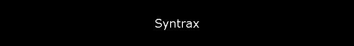 Syntrax