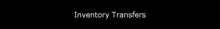 Inventory Transfers