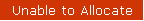 Unable to Allocate