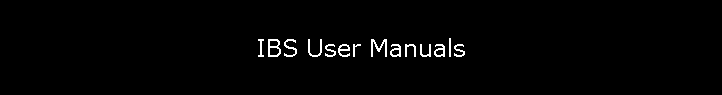 IBS User Manuals