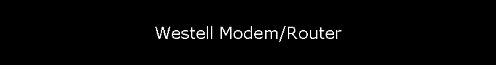 Westell Modem/Router