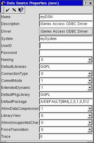 ODBC Configuration Graphical User Interface